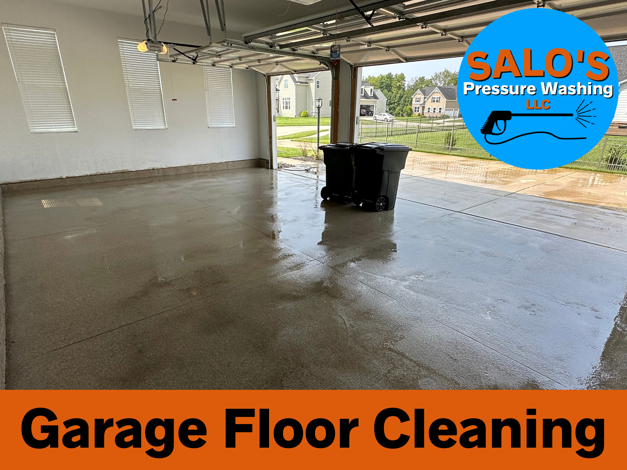 Professional Garage Floor Cleaning in Bellbrook, Oh